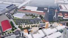 Las obras del proyecto Abrir Ferrol al Mart continuar�n a la altura de Esteiro y conllevar�n una profunda reordenaci�n de la zona.