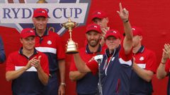 El equipo de EE.UU. celebra la victoria en la Ryder Cup
