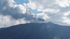 Im�genes a�reas grabadas con drones de la erupci�n del Monte Etna en el d�a de ayer.