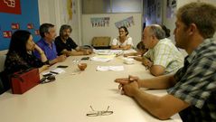 Los socialistas se reunieron anoche en Carballo