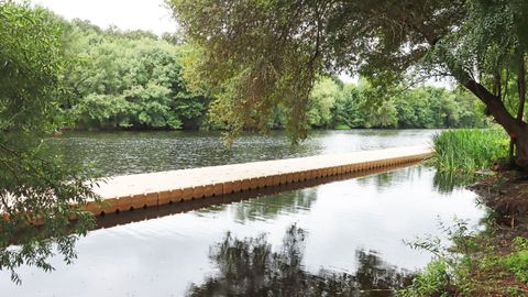 La playa fluvial de Lugo, paralizada