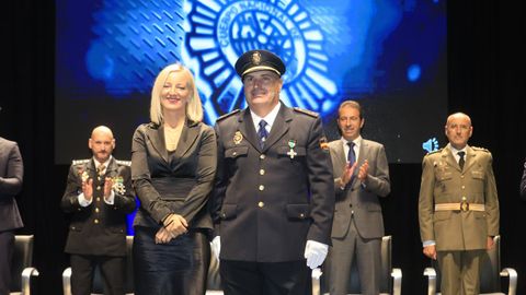 Fiesta de la Polic�a Nacional en Lugo, los condecorados
