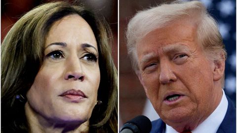 La candidata demcrata, Kamala Harris y el candidato republicano, Donald Trump