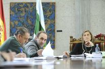 El teniente alcalde Ricardo Villaverde se reincorpor� ayer a la pol�tica tras el accidente sufrido en octubre.