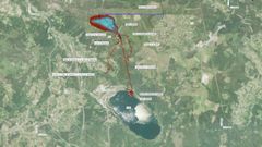 Mapa del proyecto de mejora de la red de abastecimiento