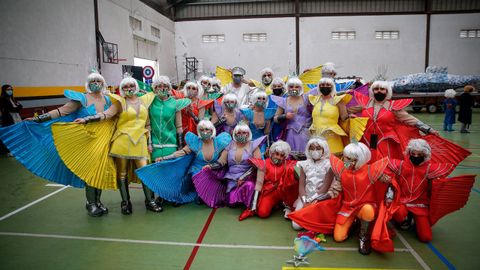Concurso de disfraces en el carnaval de Outes.
