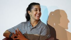 Carolina Mar�n, en un acto del Toyota Team
