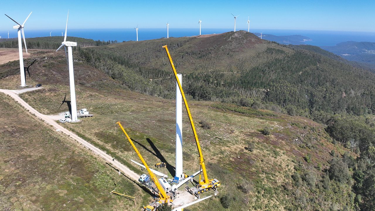 Endesa comienza la repotenciación del parque eólico Coriscada, entre Mañón y Ortigueira