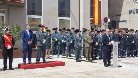 Parada militar de la Guardia Civil en Xinzo por el 181 aniversario del instituto armado.
