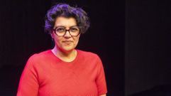 Mahgol, durante su intervenci�n en Cee en un foro de mujeres referentes 