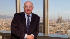 Jos� Oliu, presidente del Sabadell, en la sede del banco en Barcelona