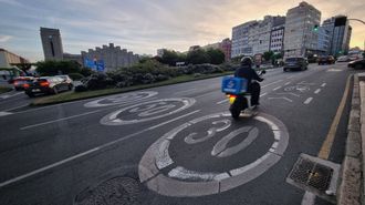 La actuaci�n en la ronda de Outeiro implicar� la reducci�n de carriles para ampliar la zona peatonal.