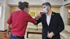 Reuni�n de Pablo Iglesias y Gabriel Rufi�n sobre los Presupuestos