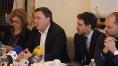 El presidente de la Diputaci�n, Valent�n Gonz�lez Formoso, durante la intervenci�n en la que anunci� en noviembre la futura adquisici�n de un inmueble en Ferrol.