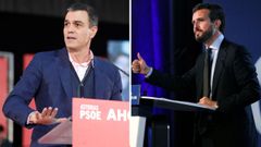 Pedro S�nchez en Gij�n y Pablo Iglesias en Oviedo