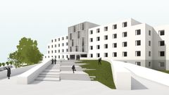 Recreaci�n del primero centro integral de salud de Galicia, en el viejo Materno de Lugo