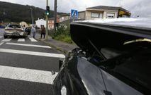 Los dos veh�culos implicados en el accidente de Celeiro sufrieron da�os. 