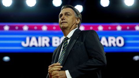 El expresidente brasileo Jair Bolsonaro, en una convencin conservadora en Maryland, Estados Unidos, en una imagen del 4 de marzo