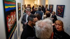 As� fue la inauguraci�n en el Museo de Pontevedra de la exposici�n �Arte en parella�