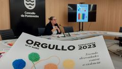 La concejala de Igualdade, Yoya Blanco, present los actos de la semana del Orgullo en Pontevedra