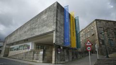 Vista do edificio do museo CGAC, en Santiago.