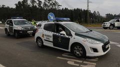 Control de la Guardia Civil en A Mari�a (imagen de archivo)