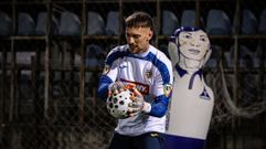 El guardameta del Celta Ionut Andrei Radu, con la selecci&oacute;n rumana.