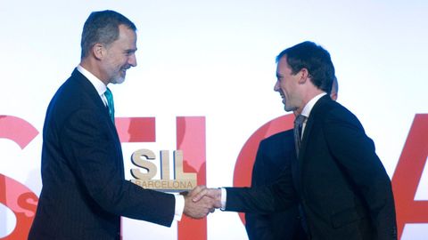 Felipe VI estuvo a finales del pasado mes en Catalu�a entregando el premio SIl a la eficiencia log�stica, un acto  celebrado en Barcelona 