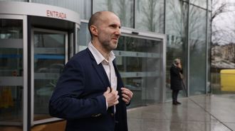 Gonzalo P&eacute;rez J&aacute;come, el pasado mes de febrero, tras declarar en los juzgados.