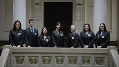 Acto de jura o promesa de seis juezas y un juez de la 73 promoci�n de la carrera judicial destinados a Galicia, en febrero del 2025.