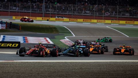 GP de Japón F1 2024.Carlos Sainz y Fernando Alonso durante el GP de Japón F1 2024