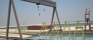 La gr�a p�rtico volver� a tener actividad con la construcci�n de los jackets para Iberdrola.