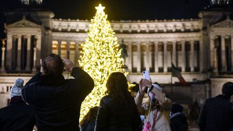 Inauguraci�n de las luces navide�as en Roma