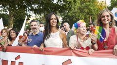 Bego�a Villac�s durante la manifestaci�n del Orgullo 2022, que este s�bado recorri� las calles de Madrid