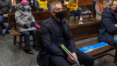 El exjefe del grupo de drogas de la comisar�a, Antonio F. R., durante el juicio en la Audiencia de Ourense por la operaci�n Zamburi�a, por el que fue absuelto 