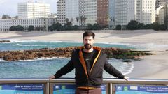 Gustavo del R�o, director de la obra �Riazor Ostia�, que se estrena el pr�ximo 27 de febrero en el Teatro Rosal�a. 