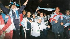 En uno de sus m�ltiples desplazamientos.