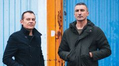 O burelao Marti�o Su�rez, � esquerda, e Roi Fern�ndez son Grampoder