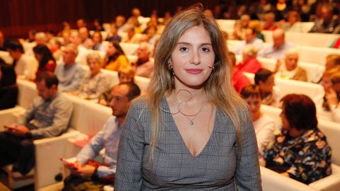 Cristina Tejera, en su intervenci�n en el Ciclo Mesas Saludables, de La Voz