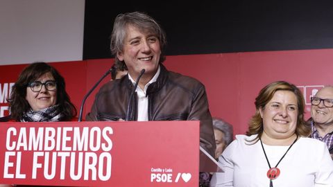 Carlos Mart�nez (PSOE) tras conocerse los resultados de las elecciones en Castilla y Le�n.