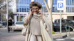 La agitadora de ultraderecha e historiadora Pilar Baselga, a su llegada al Juzgado de los Penal n�mero 22 de Madrid el pasado 12 de marzo.
