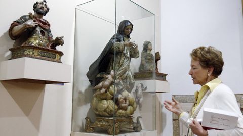 La historiadora Manuela S�ez, en el museo de arte sacro de Santa Clara