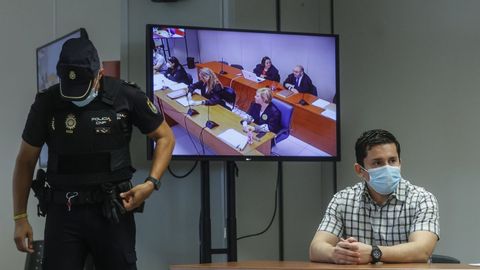 Jorge Ignacio en una de las �ltimas sesiones antes de que iniciasen las deliberaciones del jurado