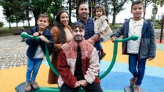 Los hijos de María Escurís y Sergio Paz, Carlo, Nico y Alma, están encantados con Fabi Ferrara