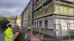 Obras en los edificios de la calle Somozas