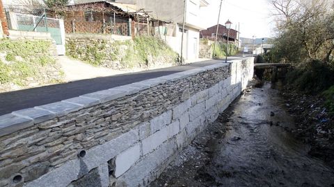 El nuevo muro de contenci�n tiene una longitud de 27 metros