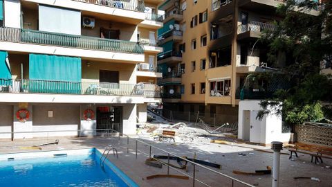 Explosi�n en un piso de Premia de Mar, Barcelona