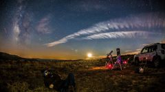 Entre las actividades en A Veiga, hay observaciones astron�micas