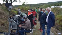 El presidente de la Diputaci�n, Jose Tom�, visit� el rodaje de la pel�cula de Dani de la Torre