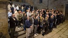 Minuto de silencio guardado en las escaleras de Santa Mar�a Nai, convocado por el Concello de Ourense en memoria de las v�ctimas del accidente ferroviario de Toledo.